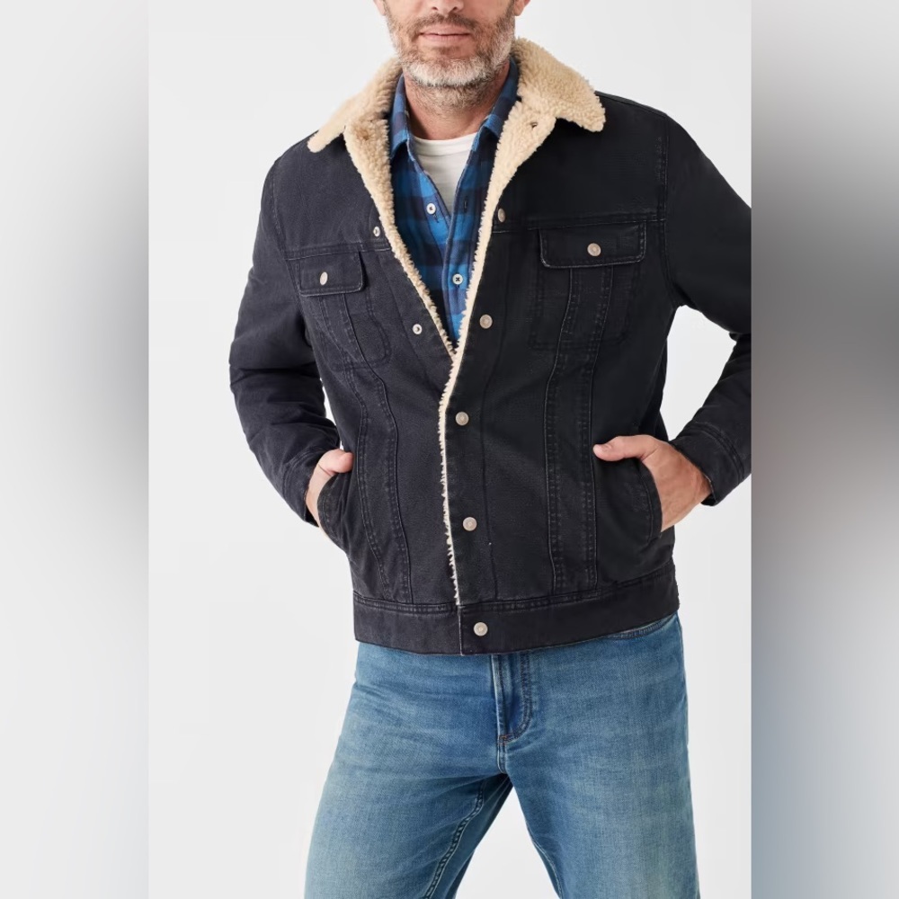 Faherty Timberline Fleece Trucker Jacket